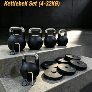 Pesas Rusas Ajustables <span class=keywords><strong>de</strong></span> Hierro Fundido con Recubrimiento en Polvo, 32 kg, Duraderas, Modernas, <span class=keywords><strong>de</strong></span> Aplicación Universal para <span class=keywords><strong>Entrenamiento</strong></span> <span class=keywords><strong>de</strong></span> Fuerza - Product Image 1