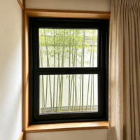 Ventana de Vidrio Transparente con Aislamiento Térmico, Plegable, Antienvejecimiento, de Fábrica HUACAI, para Proyectos de Renovación Rural de Bajo Costo