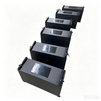Système audio haute performance pour événements extérieurs, source ponctuelle passive 3 voies avec double enceinte de 10 pouces à aimant néodyme