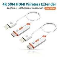 Extenseur sans fil 58G Point Point 4K compatible, émetteur-récepteur 50M, signal stable, sans interférences, pour réunions, origine Chine