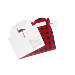 Wholesale Custom size rectangle wedding food box packaging cake box with window