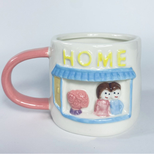 Unique Hand-Painted Couple Mugs Ceramic Coffee Mug Gift Mug for Lover - Product Image 6