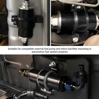 Klem dudukan Filter minyak Universal, klem pompa bahan bakar logam campuran aluminium, klem pompa minyak mobil, braket pompa minyak Universal