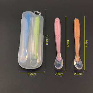 Cuchara <span class=keywords><strong>de</strong></span> Silicona para Bebés Yuye, Suave al Contacto con la Goma <span class=keywords><strong>de</strong></span> Dientes, para la Primera Etapa <span class=keywords><strong>de</strong></span> <span class=keywords><strong>Aprendizaje</strong></span>, <span class=keywords><strong>Pre</strong></span>-Cuchara para Recién Nacidos, para Entrenamiento <span class=keywords><strong>de</strong></span> Alimentación - Product Image 5