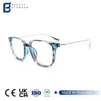 Monture de lunettes TR90 en titane moulé par injection, haute qualité, style Vogue, nouvelle collection, vente en gros, pour hommes et femmes