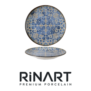 Plato Plano Bluet Ø 27 cm, Porcelana Fina Premium con Impresión Digital, Porcelana Rinart - Product Image 4