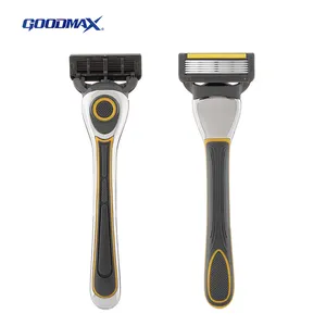 Wholesale Custom Logo Newest Design 6 Blades System Razor Hair Remover Men Razor For Face