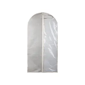 غطاء بدلة شفاف معلق مع غطاء مقاوم للرطوبة جيد التهوية مقاوم للغبار ومقاوم للماء غطاء واقي لملابس بيفا