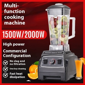 Mixeur multifonctionnel 6 lames en plastique 2L insonorisé à 5 vitesses pour smoothies, usage commercial, hôtelier et domestique - Product Image 5