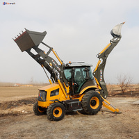 Yaweh 388 Backhoe Loader kualitas baik dengan produsen Wheel loader kustomisasi di Tiongkok
