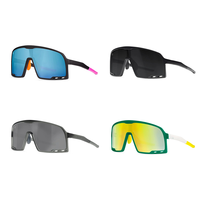 Lunettes de soleil de cyclisme OEM en gros, monture intégrale TR90, protection UV, anti-vent, pour extérieur, verres bleus et jaunes, lunettes de protection pour écran d'ordinateur
