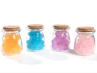 Mini bocaux en verre avec couvercle en bois, bocaux pour faveur de bouchon en liège, de 100ml, offre spéciale