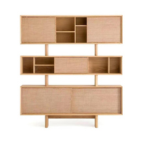 Mueble de Almacenamiento Creativo de Estilo Chino en Madera Maciza Hecho a Mano para Organización de Sala de Estar y Mobiliario del Hogar