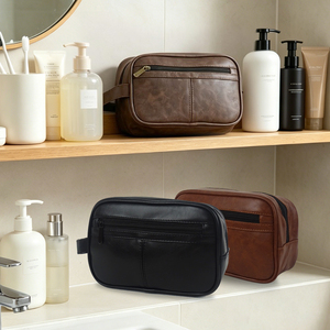 Grande capacità Oxford uomo alla moda per la borsa trucco da toilette borsa cosmetica Pu borse cosmetiche all'ingrosso - Product Image 2