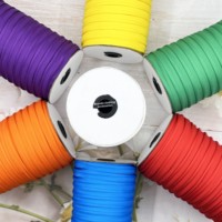Bande élastique double pliée de 1 cm de large, cordon solide de 3 mm pour textiles de maison, bordure d'oreiller, garnitures de rideaux et de canapés, vêtements, 100 yards/rouleau
