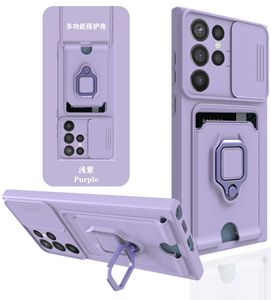 Étui de téléphone multifonctionnel en TPU avec fenêtre coulissante et <span class=keywords><strong>protection</strong></span> pour carte pour Samsung Galaxy S24 A54 A34 5G S25 S21 <span class=keywords><strong>FE</strong></span> A04E A16 - Product Image 1