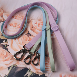 Conjunto de correas de poliéster impermeable suave de Pvc duradero colorido personalizado, conjunto de correas de collar de perro pequeño para caminar plomo - Product Image 1