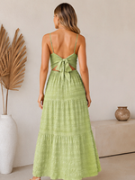 Nouvelle Arrivée Australie Été 2026 : Robe Cami Texturée Unie pour Femme, Col V, Sans Manches, Style Abaya Décontracté, Meilleure Vente