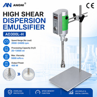 Homogeneizador de Alto Cizallamiento OEM ODM AD300L-H de 25ml a 13000ml con Cuatro Cabezales Intercambiables, Emulsionador Dispersante de Laboratorio