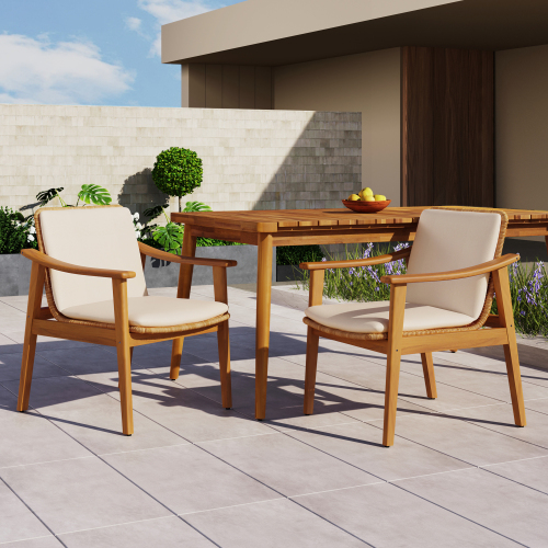 Beige + Teak