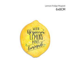 مغناطيس ثلاجة من السيراميك على شكل ليمون للبيع بالجملة ديكور مغناطيسي إيطالي لبلاط الثلاجة هدية تذكارية ديكور منزلي - Product Image 3