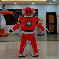 Costume de robot portable personnalisé, mascotte, accessoire, production de sculpture 3D en relief, tissu peluche doux, certifié ISO9001, pour spectacle