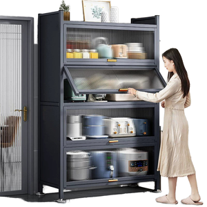 Armoire en bois multifonctionnelle essentielle <span class=keywords><strong>pour</strong></span> la cuisine à domicile, étagère à plusieurs niveaux <span class=keywords><strong>pour</strong></span> casseroles et four à <span class=keywords><strong>micro</strong></span>-ondes, rangement <span class=keywords><strong>pour</strong></span> d'autres articles - Product Image 1