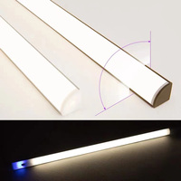 Profil LED d'angle amovible, éclairage sous l'armoire, bande LED, éclairage d'étagère, éclairage d'affichage pour la cuisine