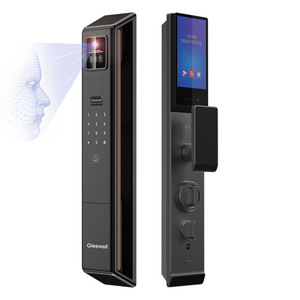 Riconoscimento facciale 3D di sicurezza automatico tuya in alluminio porta impronta digitale smart lock con la macchina fotografica e <span class=keywords><strong>campanello</strong></span> - Product Image 5