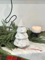 Ornement de Noël en marbre naturel sur mesure STONEKOCC, décoration d'ambiance de Noël, ornement pour la maison