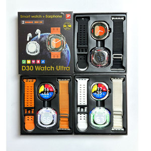 Vente flash : Étui pour montre intelligente à double bracelet rond et carré, montre intelligente D30, montre de sport ultra avec écouteurs PK <span class=keywords><strong>W7</strong></span> Z7 - Product Image 1