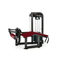 Machine professionnelle de curl des jambes couchée à charge par disques pour la musculation des ischio-jambiers