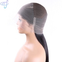 Wig Rambut Asli Remy Full Lace Lurus Halus Grosir XYS, Wig Rambut Asli Full Lace, Vendor Wig Kepang Full Lace