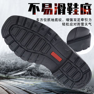 Botas de nieve de invierno para hombre, forradas de lana gruesa, de cuero vacuno, tacón medio, zapatos de exterior, color sólido, con cordones delanteros - Product Image 5