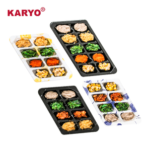 KARYO Contenedor de Sushi para Llevar de Plástico PS de Grado Alimenticio con 8 Compartimentos, Caja Bento de 8 Compartimentos para Sashimi, Plato para Fiestas - Product Image 4