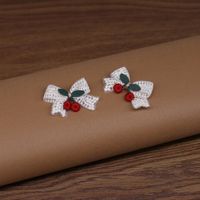 Nouvelles décorations en tissu en forme de cœur cerise, faites à la main, pour accessoires de bijoux DIY, fleurs pour chaussures, embellissements pour chaussettes et chapeaux, nœuds pour sacs