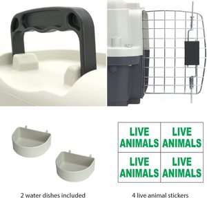 Fast Delivery Airline Approved Portable Eco-friendly <b>Plastic</b> Solid <b>Large</b> Air Travel Kennel Wheels Pet Dog Cat Carrier Cage Sale - Product Image 2