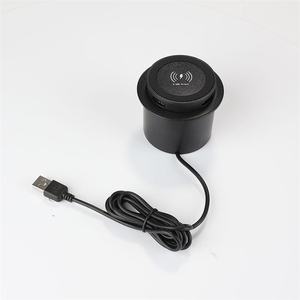 Công Nghệ Mới Bộ Sạc <span class=keywords><strong>USB</strong></span> 2 Trong 1 Máy Tính Để Bàn Đa Năng Sạc Không Dây Nhúng Cho Nội Thất - Product Image 1