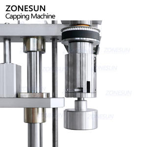 ZONESUN ZS-XG442F automatische Kunststoff Jerry kann Motoröl Auto Reiniger F-Stil Flasche Schraub verschluss Kappe Anziehen Maschine - Product Image 4