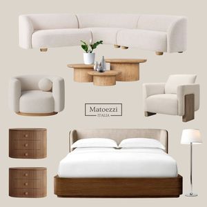 Modern <b>Sofa</b> Bed Set Armchair Coffee <b>Table</b> <b>Side</b> <b>Tables</b> Bedside <b>Table</b> Storage Cabinet-Eco-Friendly Handmade Living Room Furniture - Product Image 1