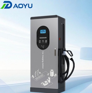Borne de Recharge Rapide Commerciale 40kW DC Double Connecteur, Fixation au Sol, CCS2 CCS1 GBT OCPP 1.6J WiFi 4G APP, Station de Recharge Intelligente pour Parking - Product Image 3