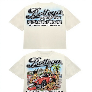 Camiseta Oversize para Hombre, Primavera Verano 2026, Estampada con Gráficos de Playa, Estilo Urbano, Manga Corta, Cuello Redondo, Algodón - Product Image 1