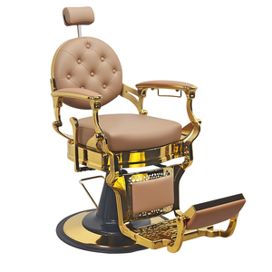 Ghế làm tóc chuyên nghiệp có thể điều chỉnh, ghế cắt tóc da cổ điển - Product Image 1