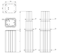 Table d'appoint réglable en hauteur avec mécanisme d'extension à colonne de levage haut de gamme 3D