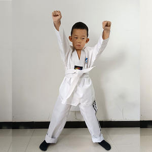 ชุดเทควันโด <span class=keywords><strong>WTF</strong></span> สำหรับเด็กใส่สบายคอเสื้อปรับแต่งสีได้ - Product Image 3