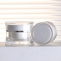 Pot en acrylique 5g 10g pour soins de la peau avec impression personnalisée pour crème visage, masque et emballage de produits de soins personnels