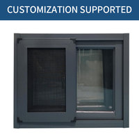 Puertas y Ventanas de Gran Tamaño Personalizadas de Plástico, Acero y Aleación de Aluminio, Ventanas Abatibles de Aluminio con Vidrio Templado