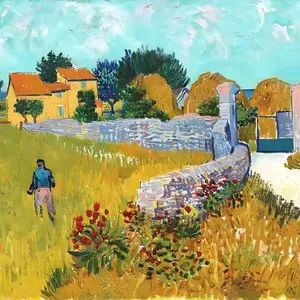 Van Gogh 40x50 đáng sợ thay thế kinh dị sơn bằng số bộ sơn acrylic với hộp màu đóng khung