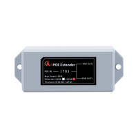 Extensor/Repetidor POE de Red, Impermeable para Exteriores, Ethernet, Extensión de 200m, Inyector POE, Adaptador IEEE802.3at/af