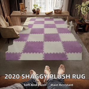 Alfombra Moderna de Peluche para Dormitorio, Tejida, Suave y Afelpada, de Poliéster - Product Image 2